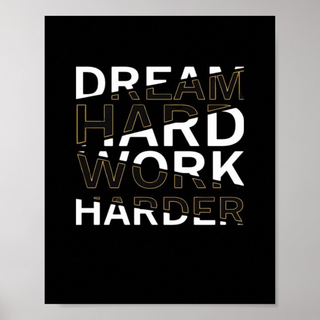 Póster Dream Hard Work Hard Essential (Frente)