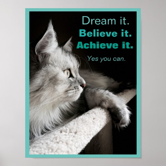 Póster Dream It and Do It Motivation Poster (Frente)