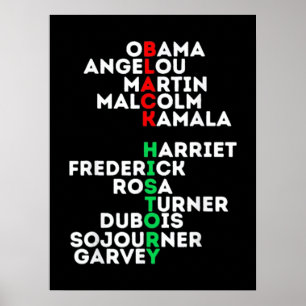 Póster Dream Like Martin Black History Month