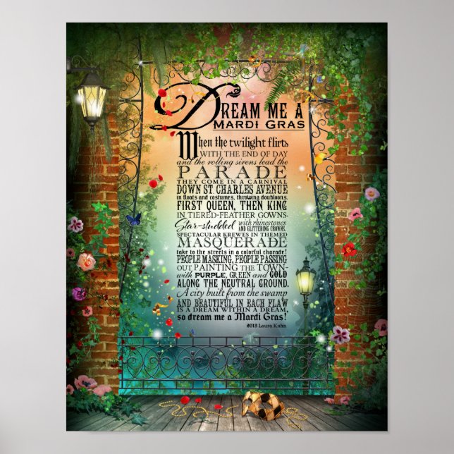 PÓSTER DREAM ME A MARDI GRAS (Frente)