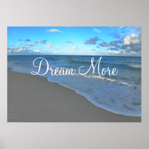 Póster Dream More, el paisaje oceánico motivacional