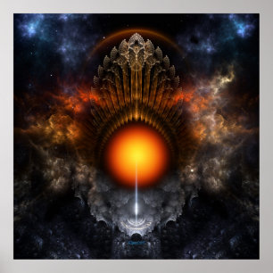 Póster Dream Orb Fractal Art Poster