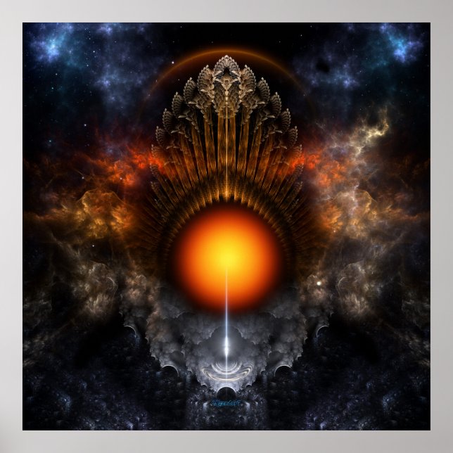 Póster Dream Orb Fractal Art Poster (Frente)