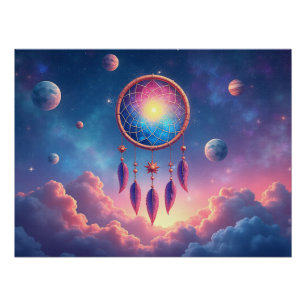 Póster Dreamcatcher celeste