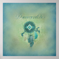 Dreamcatcher en un fondo verde y sabroso