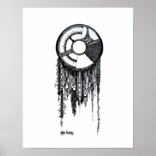 Póster Dreamcatcher - fondo blanco
