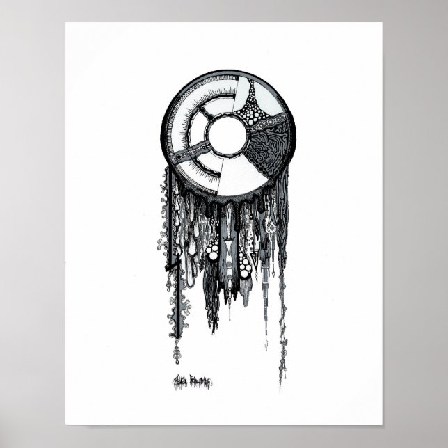 Póster Dreamcatcher - Fondo blanco (Frente)