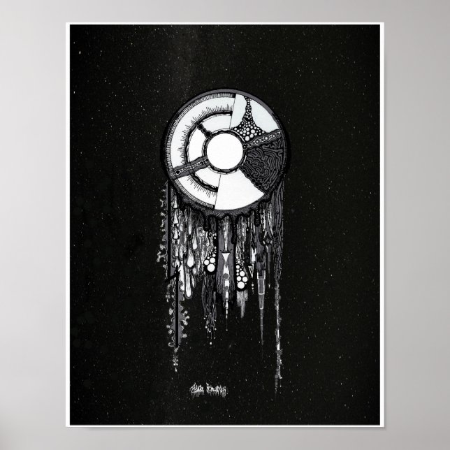 Póster Dreamcatcher - Fondo Starry (Frente)