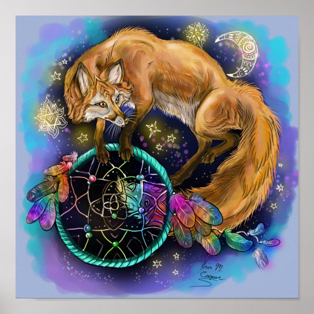 Póster DreamCatcher Fox (Frente)