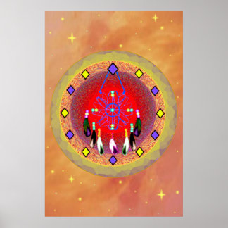 Póster Dreamcatcher Native American