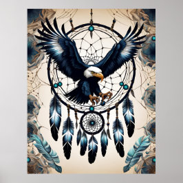 Póster Dreamcatcher Native American