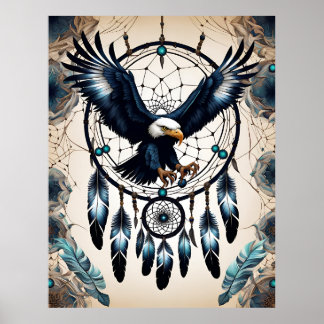 Póster Dreamcatcher Native American