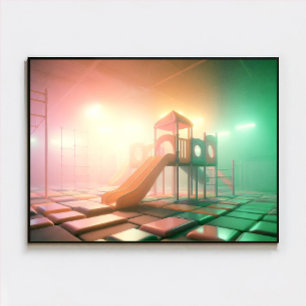 Poster Dreamcore Playground - Arte Surreal Dreamy