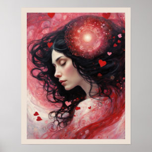 Póster Dreaming of Love El día de San Valentín Art Print