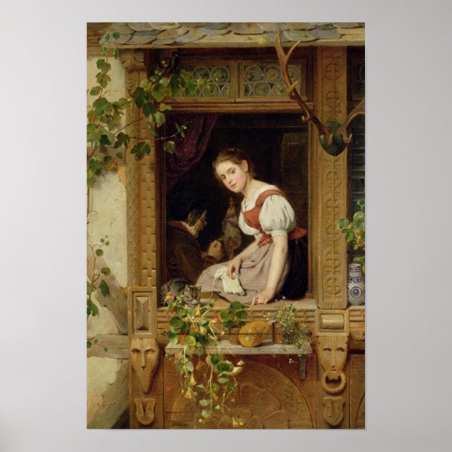 Póster Dreaming on the windowsill (Frente)