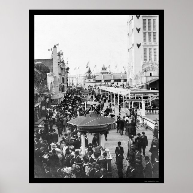 Póster Dreamland, Coney Island, Nueva York, 1912 (Frente)