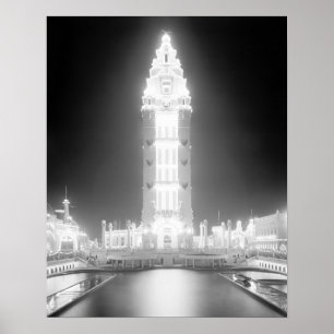Póster Dreamland en Coney Island, 1905. Foto de cosecha d