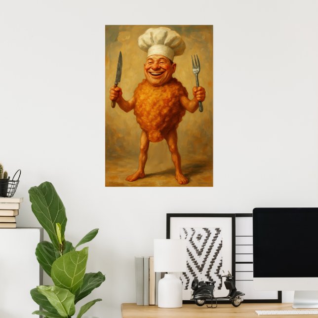 Póster “Dreams de Frituras” –  Un Retrato Divertido (Oficina en casa)