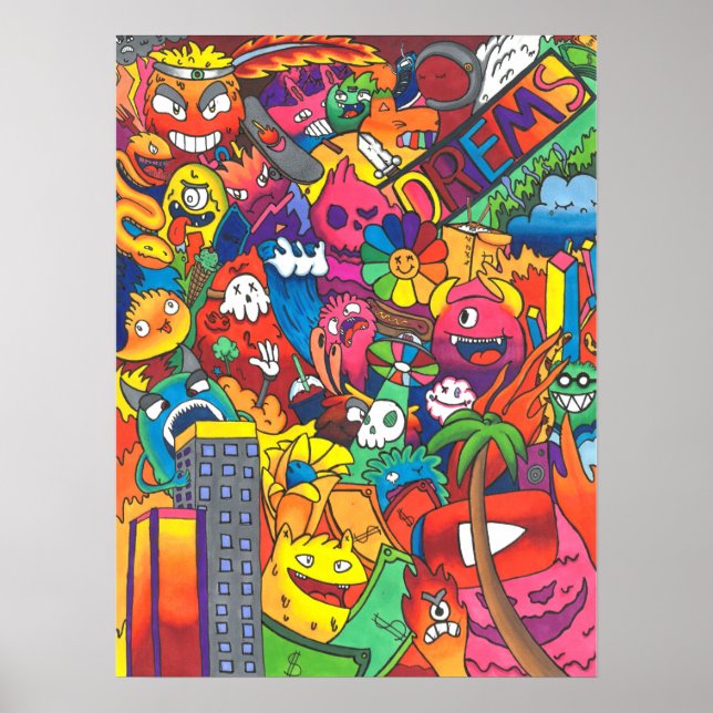 Póster Dreams Doodle Poster (Frente)
