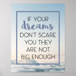 Póster Dreams Scare You Cita