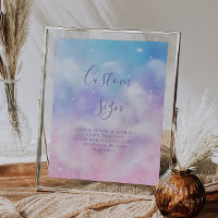 Dreamy Cloud Bridal Shower Personalizado Rótulo