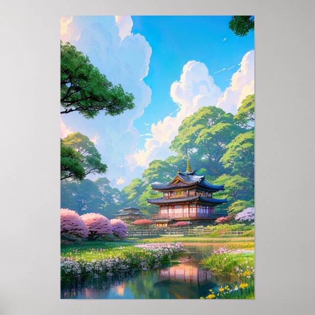 Póster Dreamy Countryside Living (Frente)