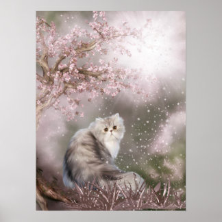 Póster Dreamy kitty cat