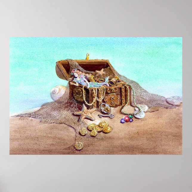 Póster DREAMY MERMAID por SHARON SHARPE (Frente)