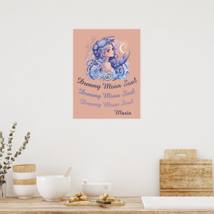 Póster Dreamy Moon Soul Cancer Anime Poster
