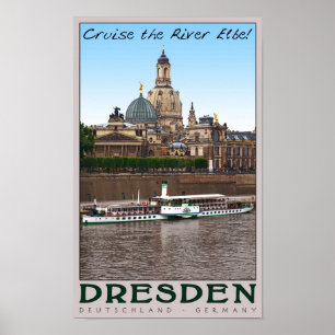 Póster Dresden - en el Elba
