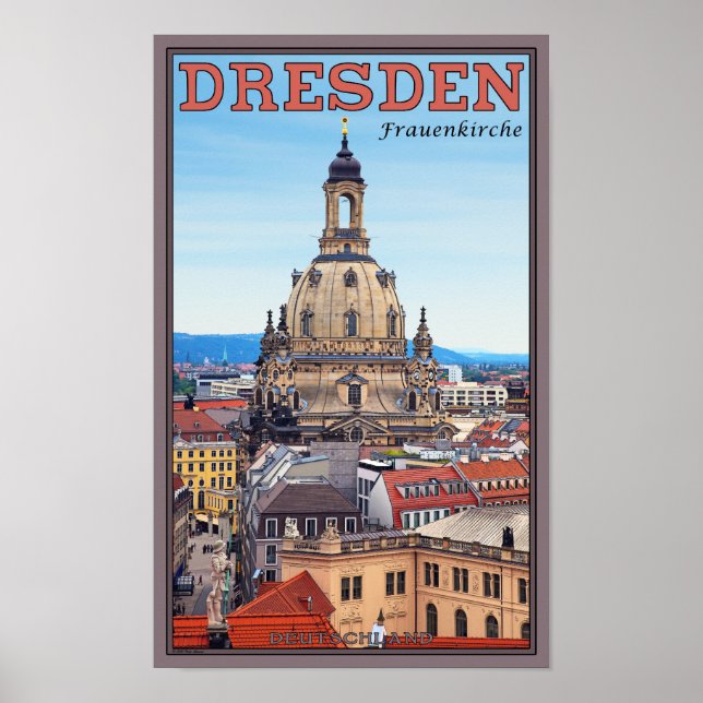 Póster Dresden - Frauenkirche (Frente)