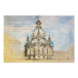 Póster Dresden Frauenkirche