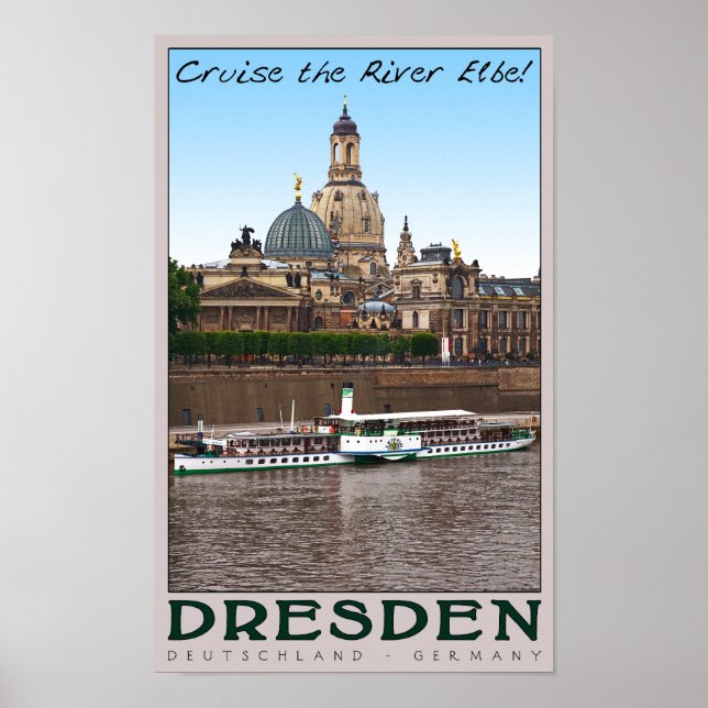 Póster Dresden - Sobre el Elba (Frente)