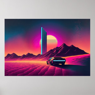 Póster Drifter del desierto: huellas del crepúsculo
