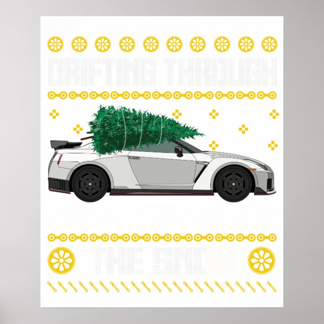 Póster drifting through the snow 2 (Frente)