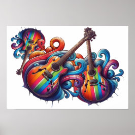 Póster Drin Sound Wood Wall Art