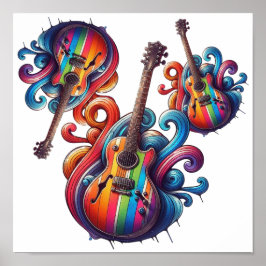 Póster Drin Sound Wood Wall Art