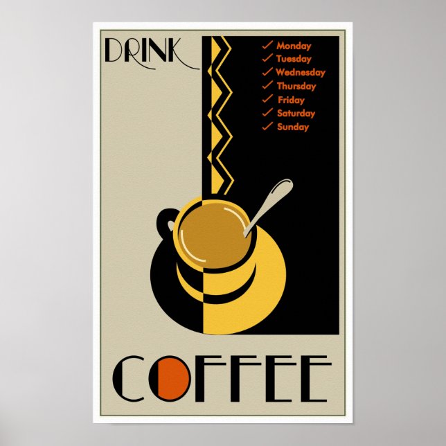 Póster Drink Coffee (Frente)
