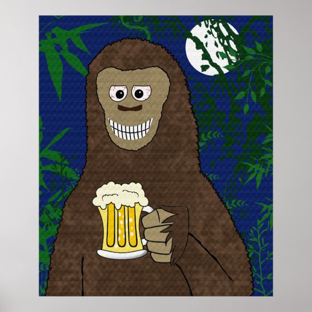 Póster Drinkin' Bigfoot (Frente)