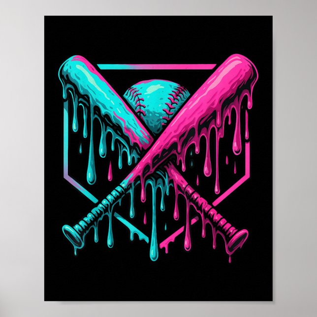 Póster Drip Boys Bat De Béisbol Y (Frente)