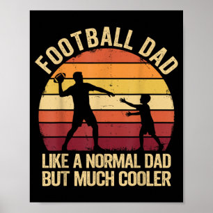 Póster Drip de fútbol bandera americana para niños y jóve