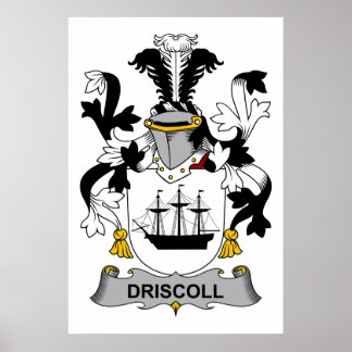 Póster Driscoll Family Crest