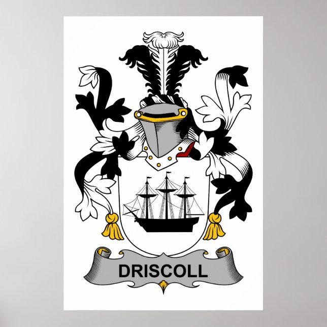 Póster Driscoll Family Crest (Frente)