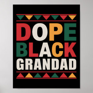 Póster Droga Abuelo Negro Melanina Historia Americano Afr