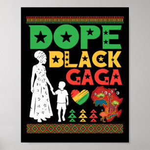 Póster Droga Negra Gaga y Nieto Juntos Orgullo Africano A