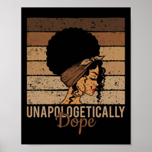 Póster Droga sin disculpas - Mujer africana de historia n