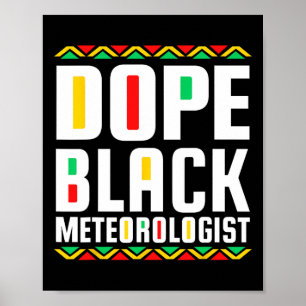 Póster Drogas Meteorólogo Negro Historia Afroamericana