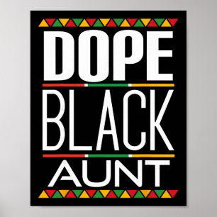 Póster Drogas Tía Negra Mes de la Historia Negra