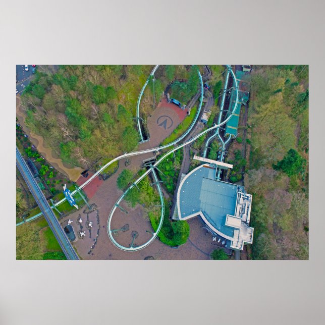 Póster Dron de Galactica | Alton Towers Resort (Frente)