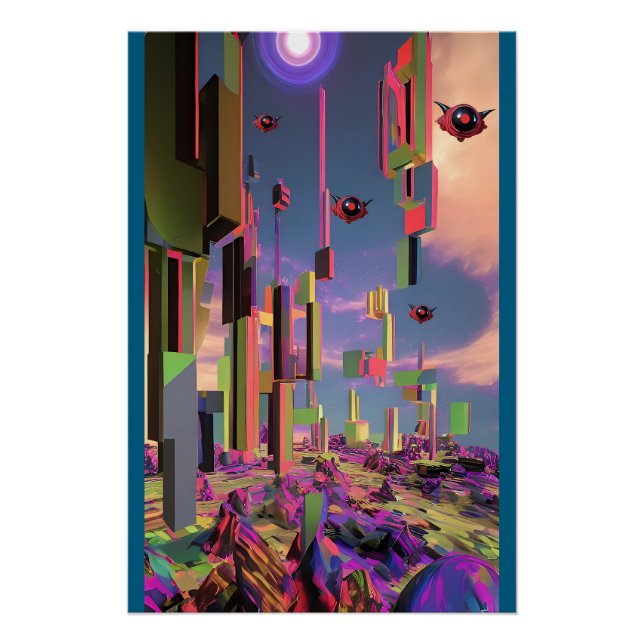 Póster Drones del Infierno (Anverso)